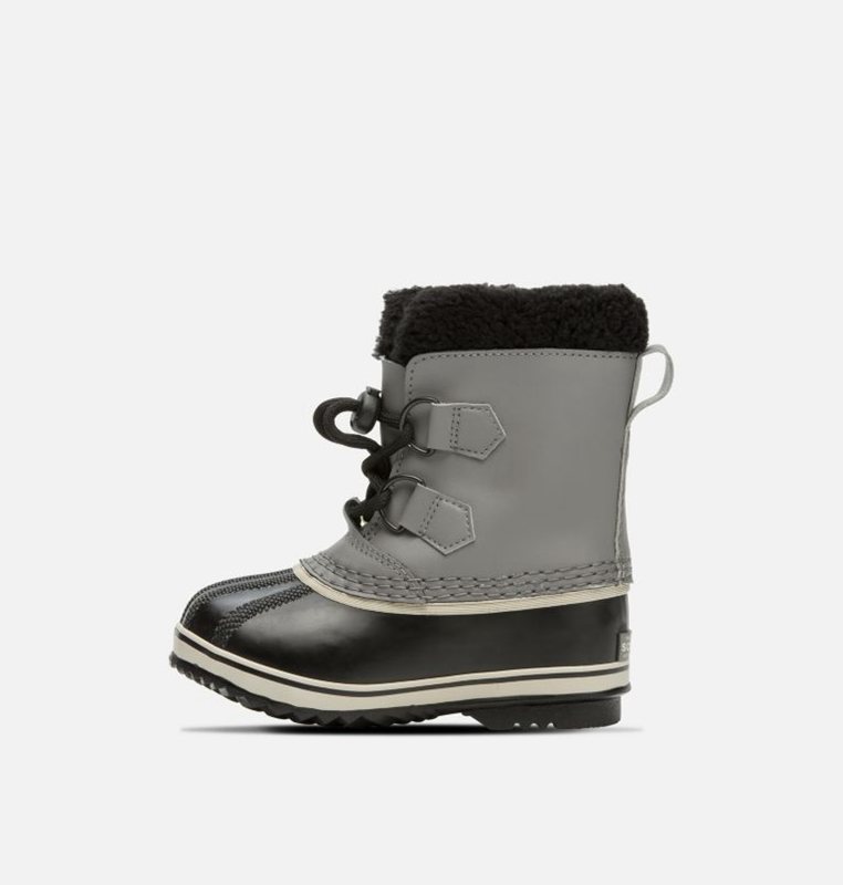 Kids Snow Boots Black/Grey - Sorel Childrens Yoot Pac™ TP - 976420-AYQ